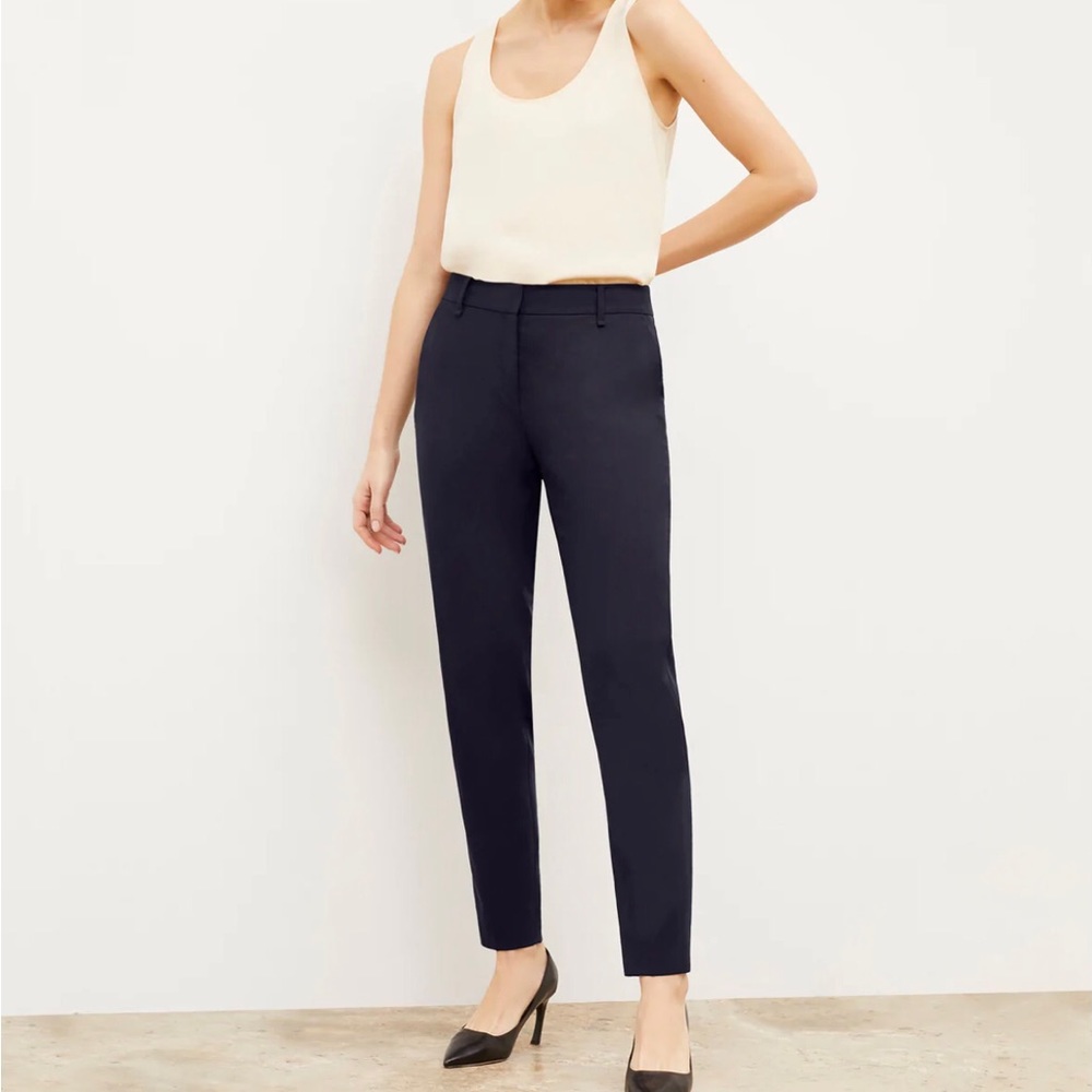 MM LaFleur Mejia Washable Wool Twill Pants Black Size 2 NWT